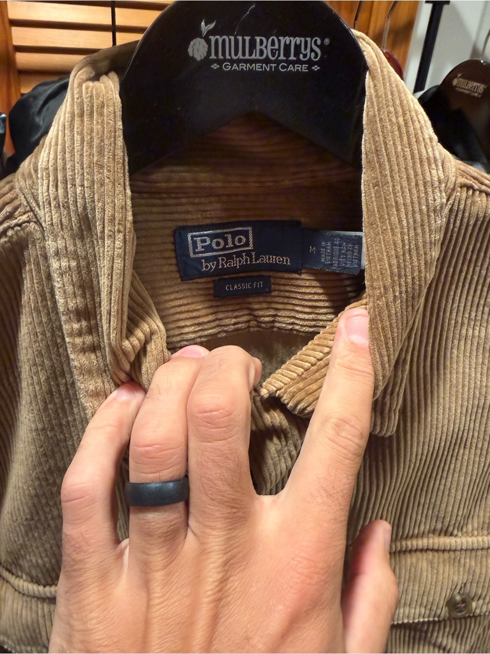 Ralph Lauren Tan Corduroy Shirt Jacket - Picture 2 of 2